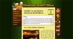 Desktop Screenshot of hostinec-respublica.cz