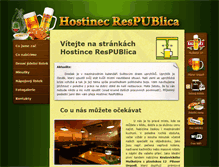 Tablet Screenshot of hostinec-respublica.cz
